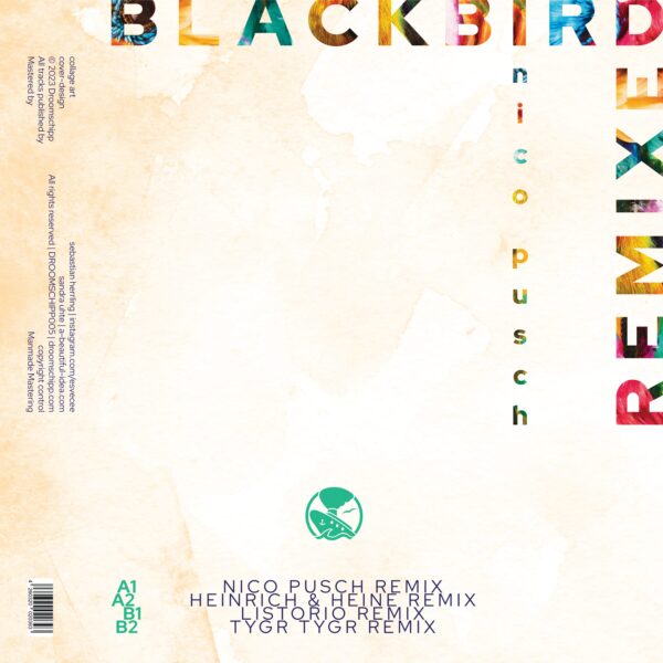 DROOMSCHIPP005 | Nico Pusch - Blackbird Remixed | Sleeve Back