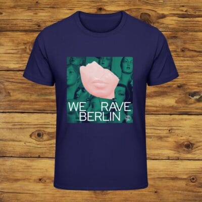 T-Shirt WE RAVE BERLIN Artwork Print, Farbe: navy